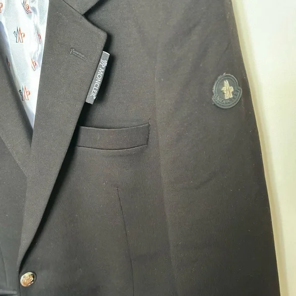 Moncler Black Sport Coat Modern Cut